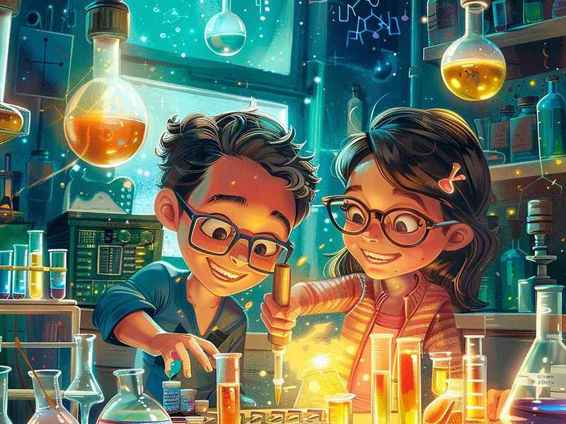 儿童做实验的图片（幼儿做实验的图片）