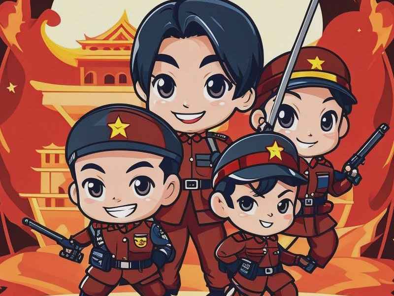 儿童红色主题教育；儿童红色教育主题画