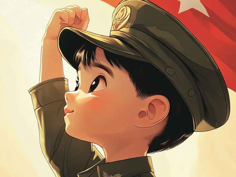 儿童红色教育绘画（儿童红色教育绘画图片）
